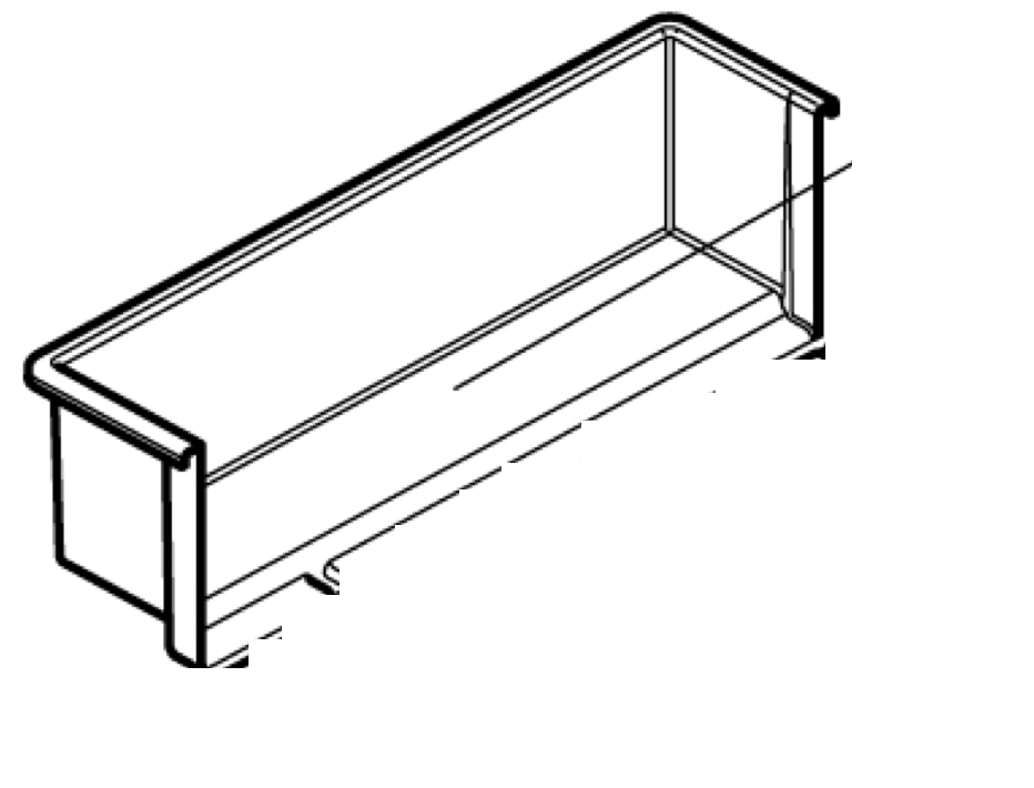 Isotherm Plasikschale für obere Schublade-DR160