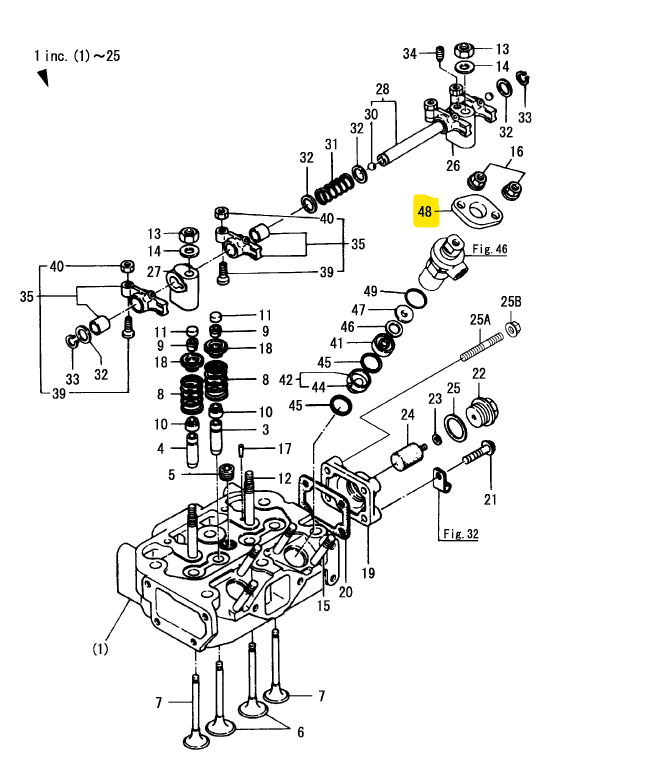 Yanmar Düsenhalterung 1/2/3GM / 3HM / 1GM10