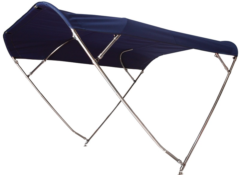 Klappbares Sonnenverdeck SHADE MASTER Bimini, mit 4 Bügeln AISI 316