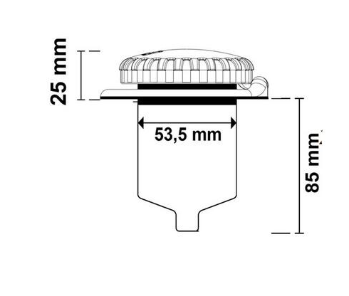 Allpa Bordsteckdose 16a, Ce, Ip56, Edelstahl 316