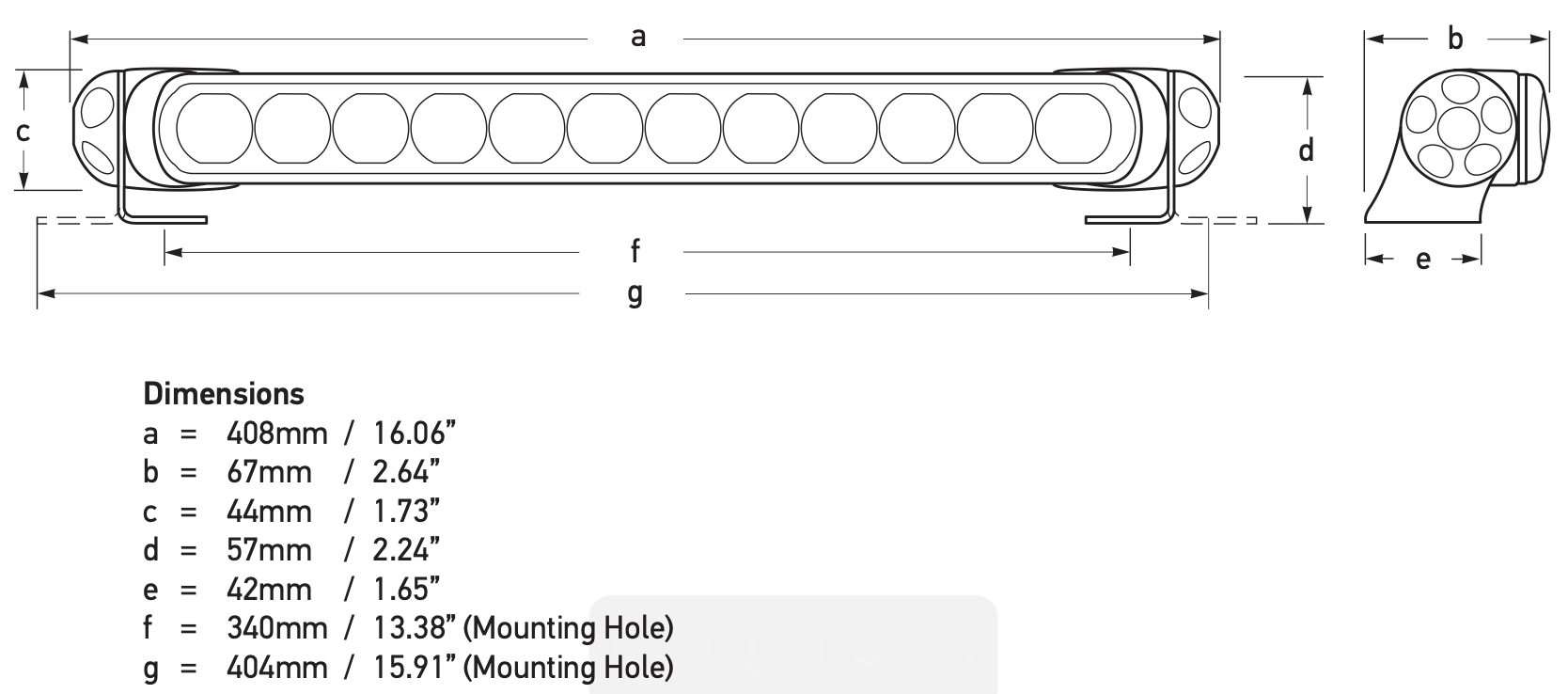 Hella Sea Hawk 350 LED Light Bar weiß (Spot, Spread, Pencil)