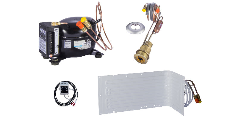 Isotherm Selbstpumpende Seewasserkühlung Gefrieranlage mechanisches Thermostat 12/24V bis max. 41 Liter (2050)