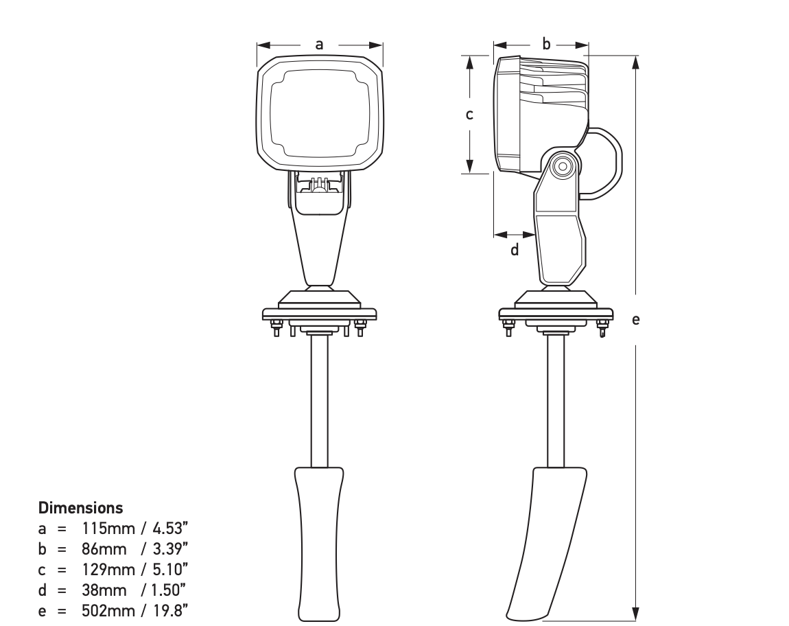 Hella Suchscheinwerfer Festeinbau