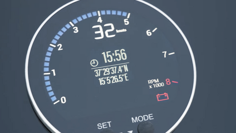 Veratron VDO VMH-35 Multifunktionsdisplay, NMEA 2000 mit 0-5 Volt Eingang mit GPS