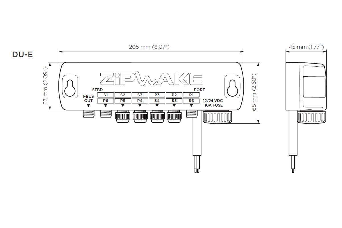 Zipwake Kit Box 400 E ROUND R1000