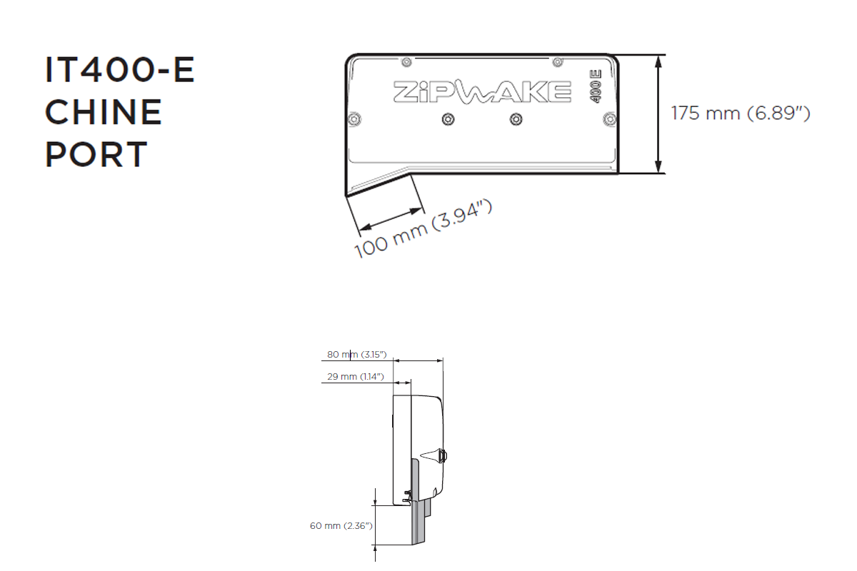 Zipwake Interceptor 400 E CHINE STBD