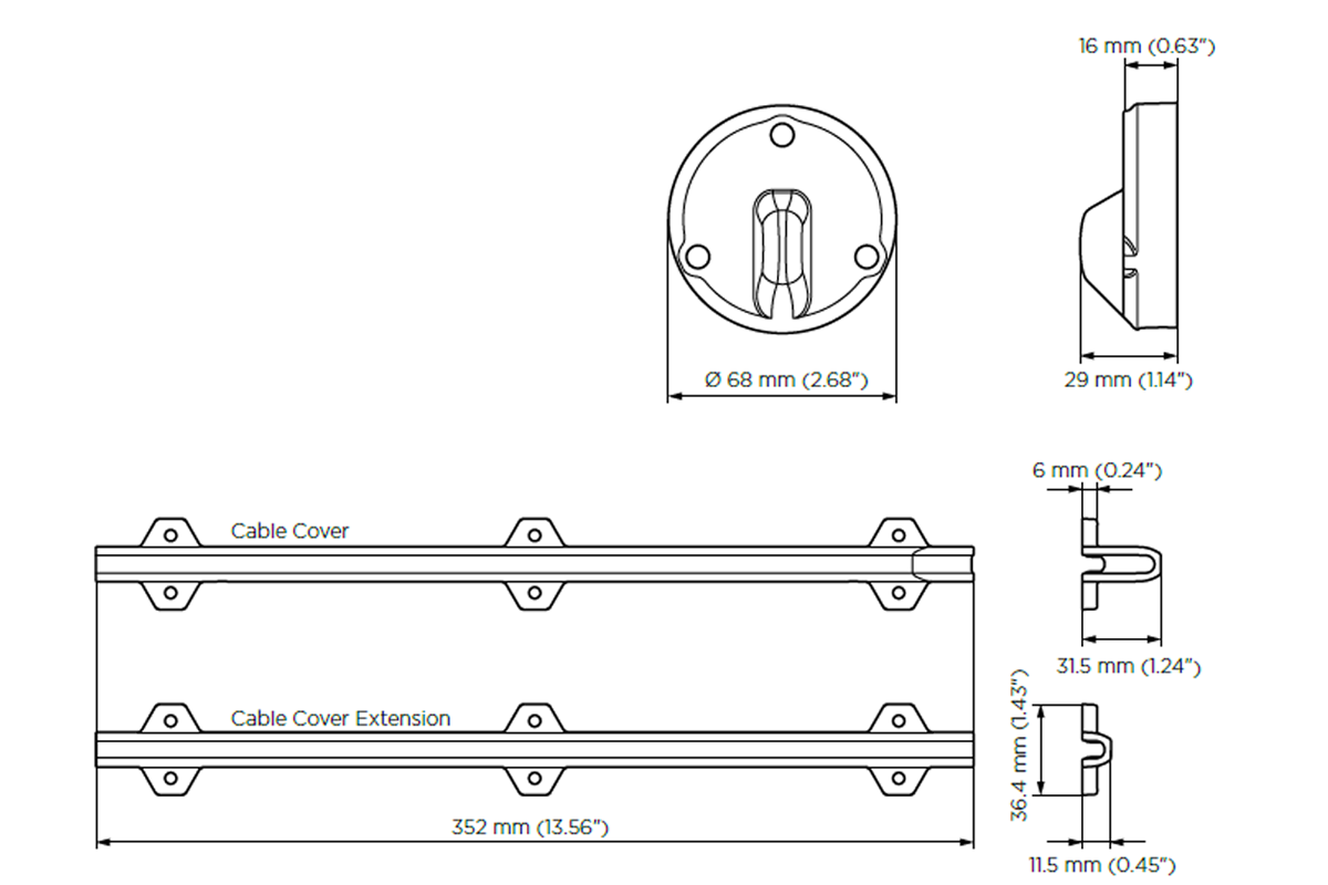 Zipwake Kabel Borddurchführung Big Pack (25 Stück)