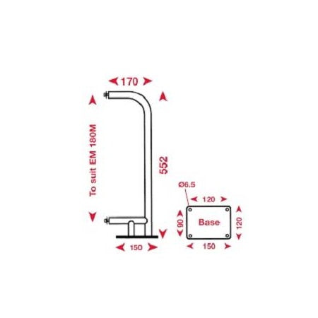 ECHOMAX Radarreflektor EM180 8,1qm, für Boote 7-8m