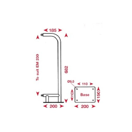 ECHOMAX Radarreflektor EM230BR 24qm, für Boote >9m