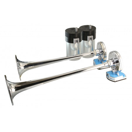 Doppelhorn Hydra 2+ mit 2 Kompressoren 12V 400mm 118/111 dB Befestigungskit