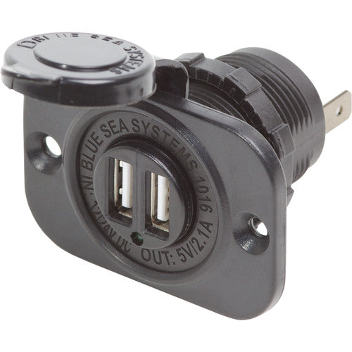 Blue Sea 12/24V Dual USB 2.1A Ladegerät
