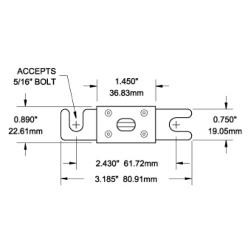 Blue Sea ANL-Sicherung – 750 Ampere