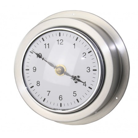 Barometer/ Hygrometer/ Thermometer Uhr Maritim Edelstahl Skala 95mm, 140x59mm