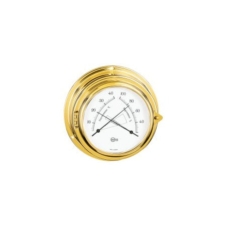 BARIGO Bullaugen-Quarzuhr/Barometer/Thermometer Yacht Ms Skala 100mm, 150x70mm