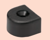 BARTON Kunststoffendkappen/ Endbeschlag/ Gabelaufnahme/ Augbügel für 16mm Jollentraveller Schiene 2 Stk.