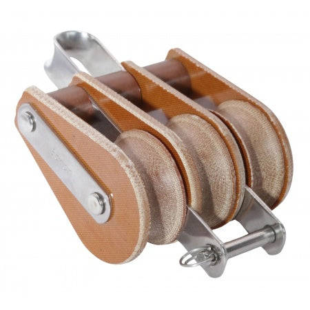 BARTON TUPHblox Dreifachblock 20-64mm, Seil 8-16mm, Auge
