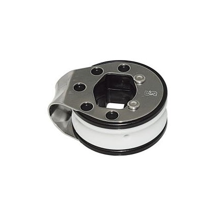 Barton Relingsblock für Reling mit 25 mm Ø, Kugellager, Umlenkrolle für Rollfock