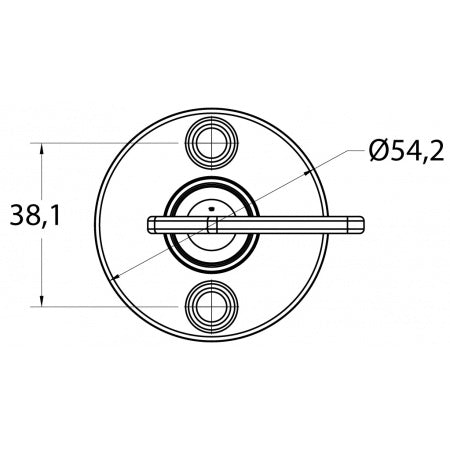CARLING Ersatz-Schlüssel für Batterieschalter BD1 rot