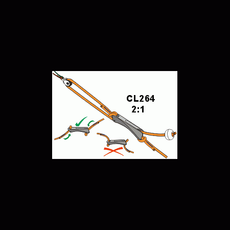 CLAMCLEAT(tm) Cobra Cleat 4-6mm