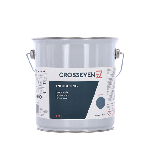 Crosseven Hart Antifouling Grau 2,5 L
