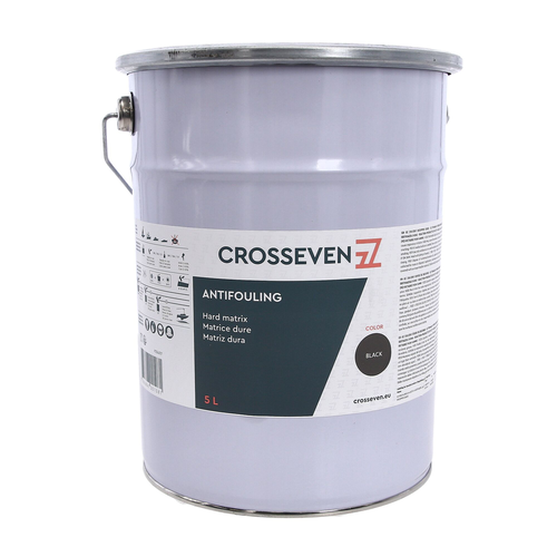 Crosseven Hart Antifouling Schwarz 5 L