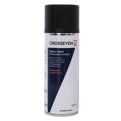 Crosseven Matt Schwarz Spray, 400 mL