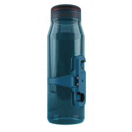 FIDLOCK Trinkflasche Twist 700 life inkl. Halterung, transparent schwarz/blau