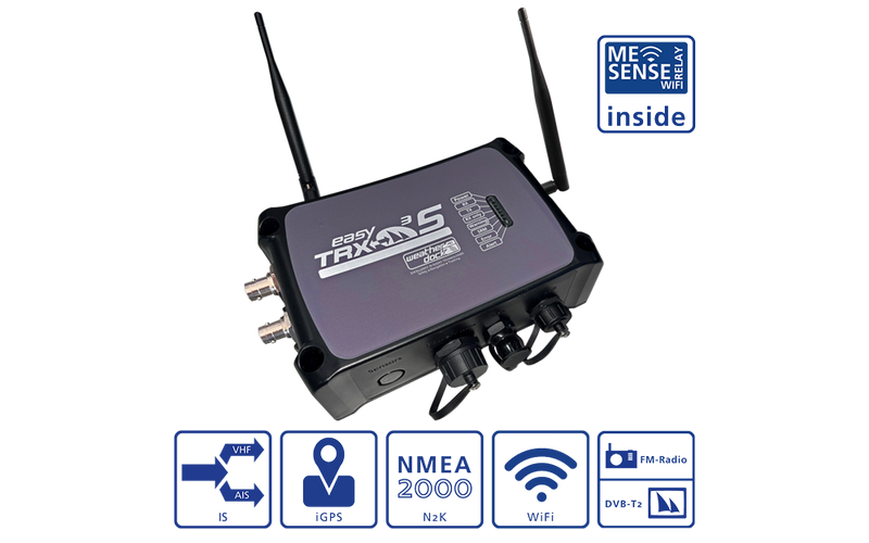 Weatherdock easyTRX3S AIS Sender & Empfänger mit  ME SENSE + WiFi + DVB-T