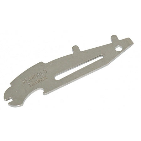 Multifunktions-Schlüssel als Schlüsselanhänger Edelstahl 102mm mit/ohne Anhänger