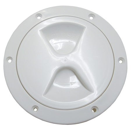 Inspektionsdeckel mit Schraubverschluss leicht PP 102-203mm weiß/ schwarz/ transparent Dichtungsring