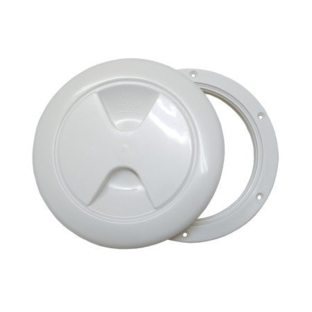 Inspektionsdeckel mit Schraubverschluss leicht PP 102-203mm weiß/ schwarz/ transparent Dichtungsring