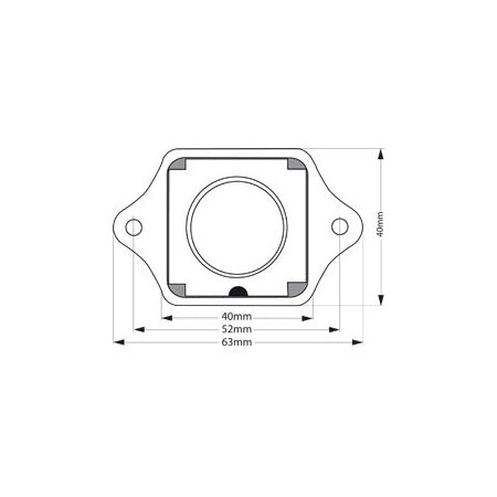 Druckknopfschnäpper Ms für Türen 15-22mm, rund Chrom/poliert