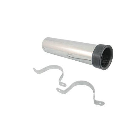 Angelrutenhalter mit 2 Klemmschellen Edelstahl 229mm