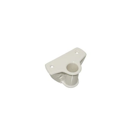 Rudergabelsockel für Kantenmontage Nylon für Pin 19mm, weiß/ anthrazit
