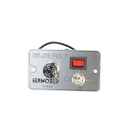 Bilgealarmtafel Bilgenalarm 12 Volt mit Schalter Auto/Aus/Man.