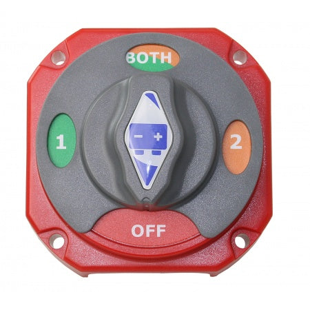 Batterieschalter 12/24V 230A rot/grau