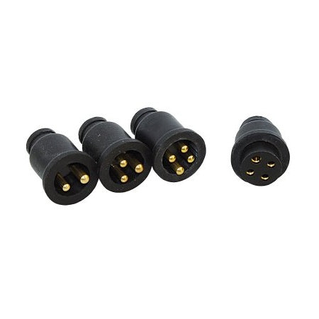 Steckverbinder mit Stecker und Sockel Neopren 10A 2/3/4-polig