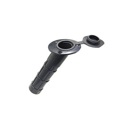 Angelrutenhalter für Einbau 60° ABS 250mm, mit Gummi-Kappe
