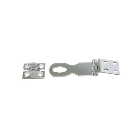 Überfallscharnier mit Augplatte A2 64+33x24mm Drehbar