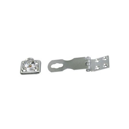 Überfallscharnier mit Augplatte A2 64+33x24mm Drehbar
