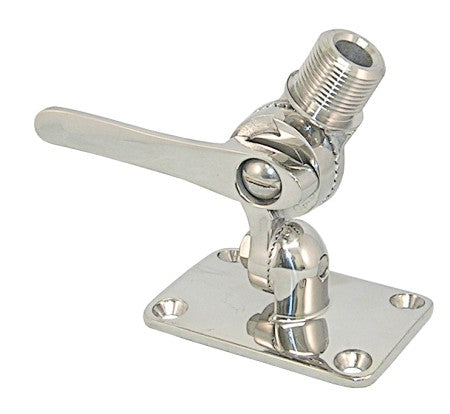 Edelstahl-Antennenbasis 63x92mm