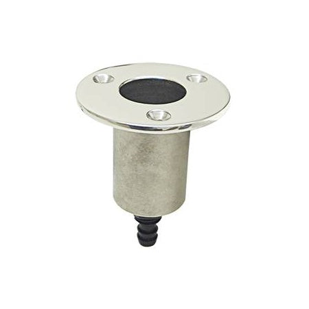 Einbau-Flaggenstockhalter, schräg MsCr 25mm