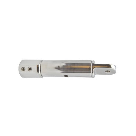 Rohrendkappe spannbar A4 für Rohr 22-25mm, Auge 6,6mm