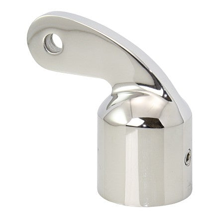 Rohrendkappe 90° gebogen A4 für Rohr 22-25mm, Auge 6,6mm