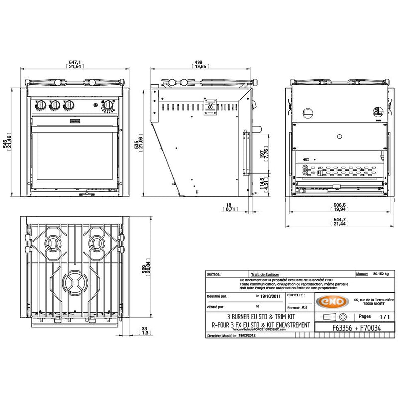 FORCE10 3.flammiger Euro Standard Kocher