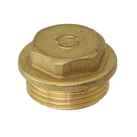 Endstopfen mit Außengew. Ms 1/4" zu 1 1/2"