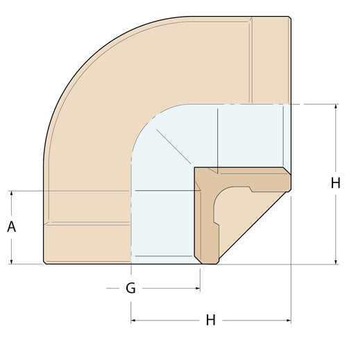 Guidi 90° Winkelstück FF - G 3/8''