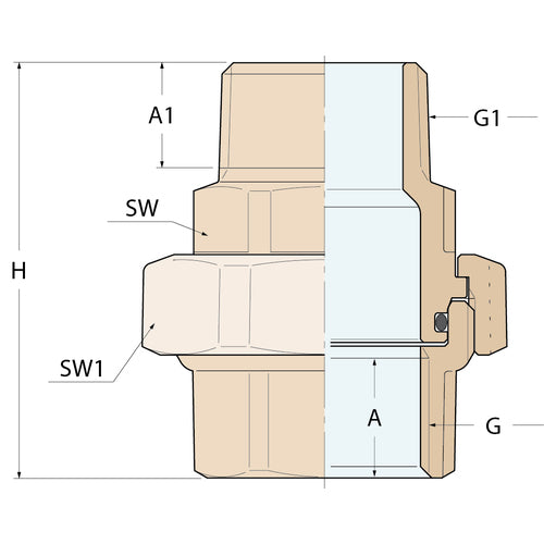 Guidi Düse-MF konisch - G 1/2''