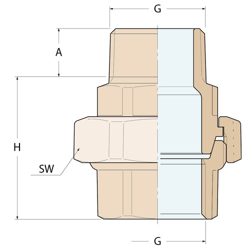 Guidi Düse-MF konisch - G 1/2''