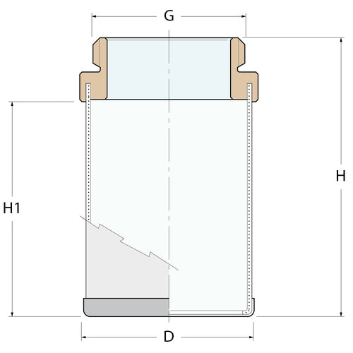 Guidi Edelstahlfilter für Bodenventil - G 4''